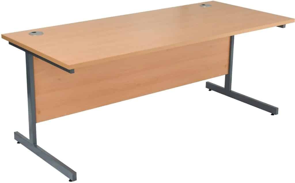 rectangular office desk