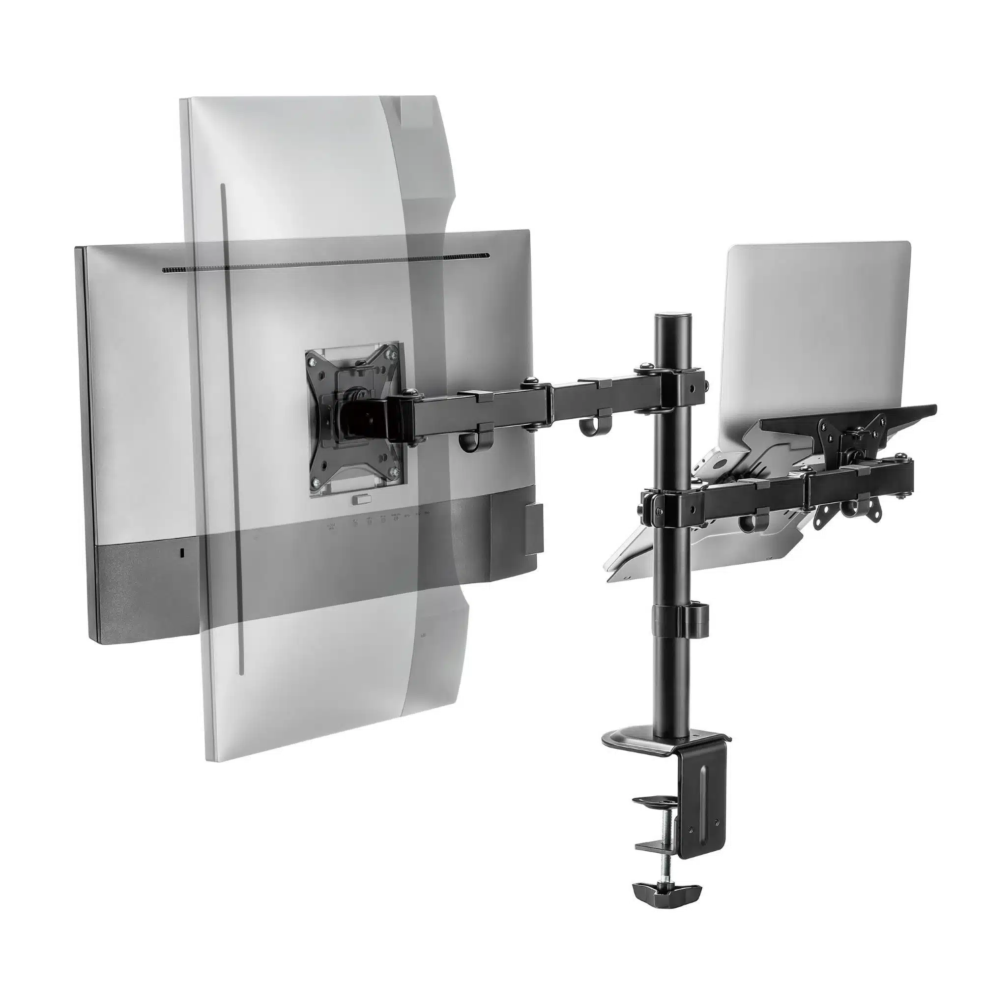 TTAP Monitor Desk Mount with Laptop Tray